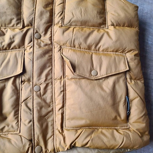 prAna Mens Timber Trail Vest L Peat Colorblock Duck Down Puffer New Green - Picture 3 of 7